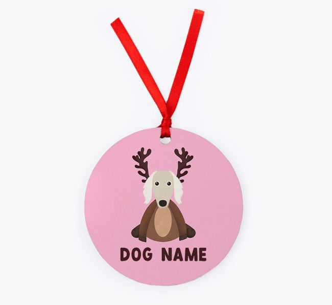 Reindog: Personalised {breedFullName} Christmas Decoration